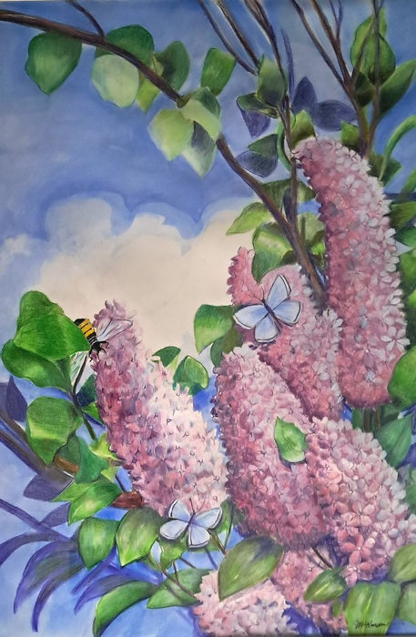 Spring Bloom, 2024, watercolor, 24 x 18 in. / 60.96 x 45.72 cm.