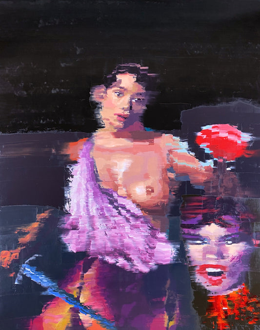 David with the Head of Goliath, 2022, oil on canvas, 48 x 39 in. / 121.92 x 99.06 cm.