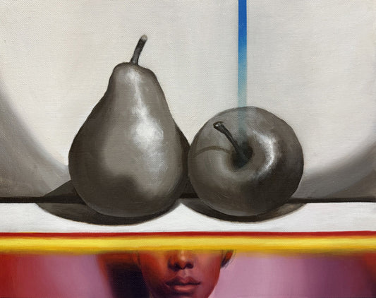 Weight of the World, 2025, oil on canvas board, 11 x 14 in. / 27.94 x 35.56 cm.