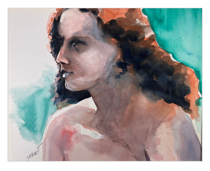 Brigid, 2015, watercolor, 10 x 12 in. / 25.4 x 30.48 cm.