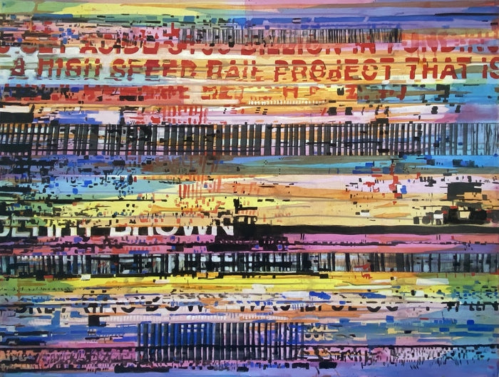 Metro, 2025, oil on panel, 36 x 48 in. / 91.44 x 121.92 cm.