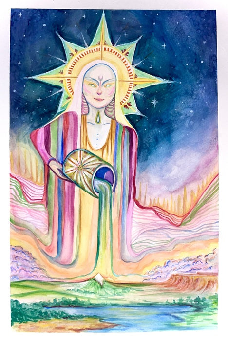 The Mothers Gift, 2025, watercolor, 12 x 18 in. / 30.48 x 45.72 cm.