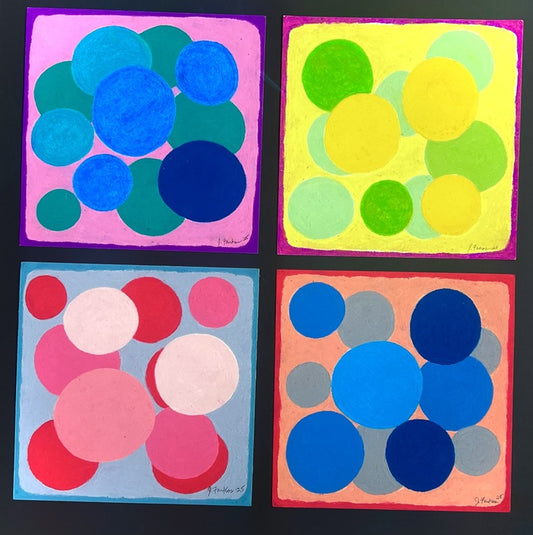 03. 02. 25., 2025, oil pastel on cotton paper, 31 x 30 in. / 78.74 x 76.2 cm.