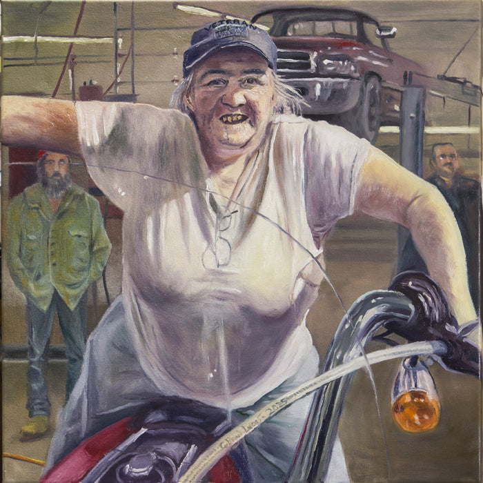Veteran, 2025, oil on canvas, 30 x 30 in. / 76.2 x 76.2 cm.