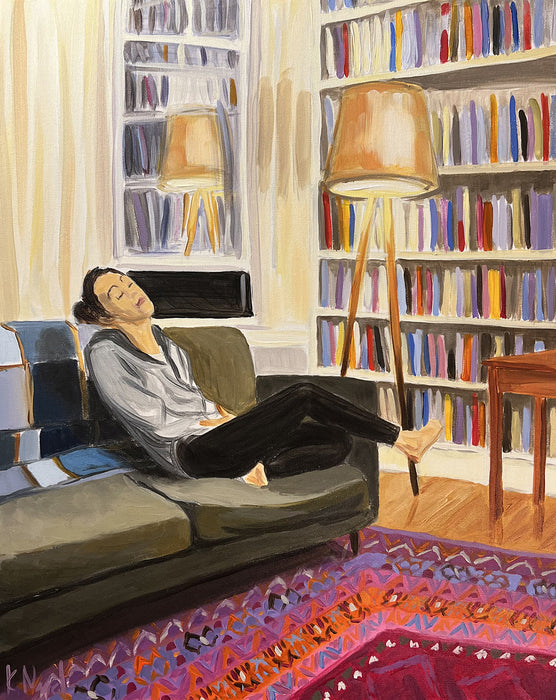 After the Feast, 2024, acrylic on canvas, 30 x 24 in. / 76.2 x 60.96 cm.