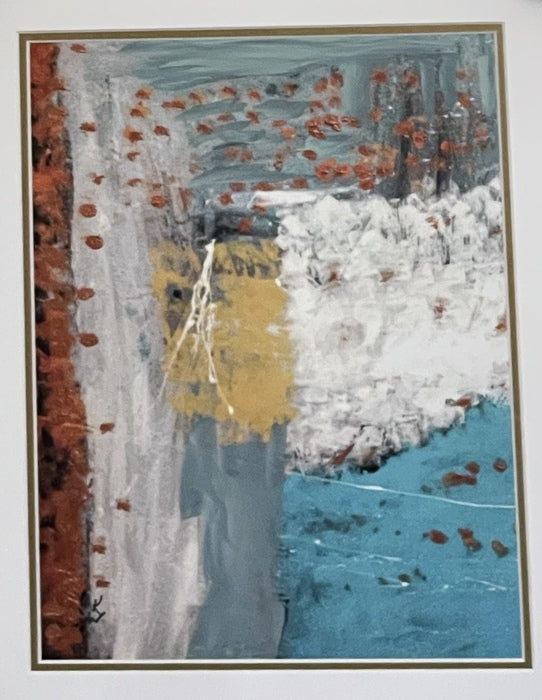 The Immigrant, 2024, mixed media, 22 x 28 in. / 55.88 x 71.12 cm.