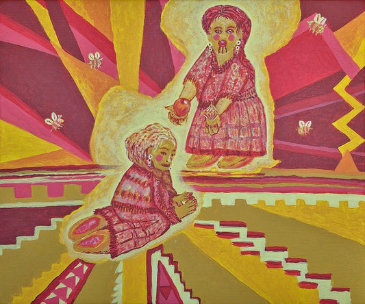 Koto's Vision the Eleventh Summer's Gift, 2025, acrylic on canvas, 30 x 25 in. / 76.2 x 63.5 cm.