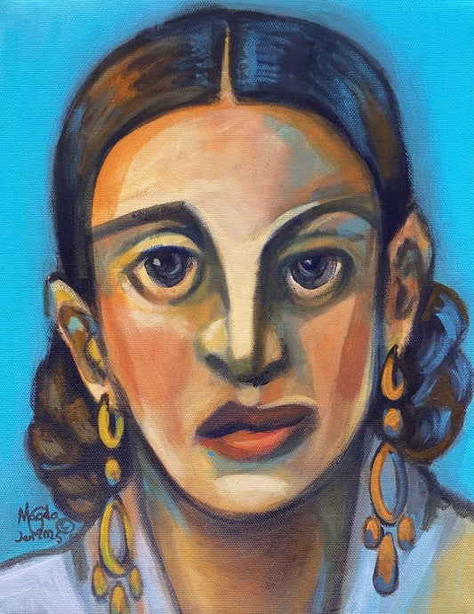 Nothing to Say, 2025, acrylic, 14 x 11 in. / 35.56 x 27.94 cm.