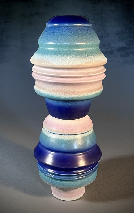 States if Mind, 2024, porcelain, 21.5 x 9 x 9 in. / 54.61 x 22.86 x 22.86 cm.