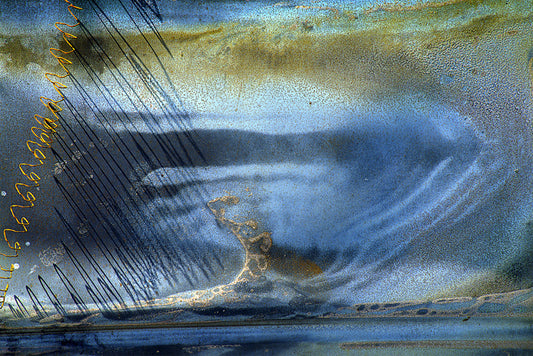 Mouse Defiant, Arising from the Eaton Fire, Altadena, 2025, mixed media, 13 x 18 in. / 33.02 x 45.72 cm.