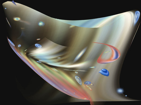 Cosmic Metamorphosis, 2022, digitally modified original watercolors, 18 x 24 in. / 45.72 x 60.96 cm.