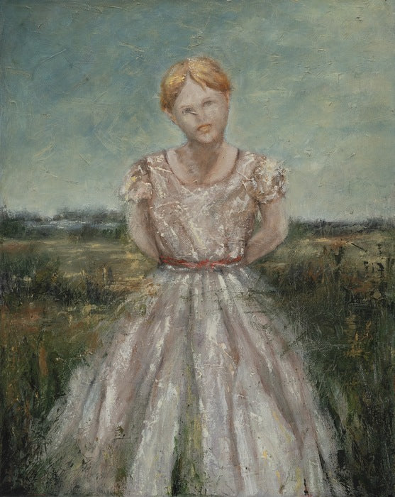 Nascent, 2025, mixed media on canvas, 20 x 16 in. / 50.8 x 40.64 cm.