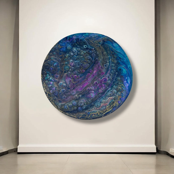 Out Where, 2025, epoxy resin, 24 x 24 in. / 60.96 x 60.96 cm.