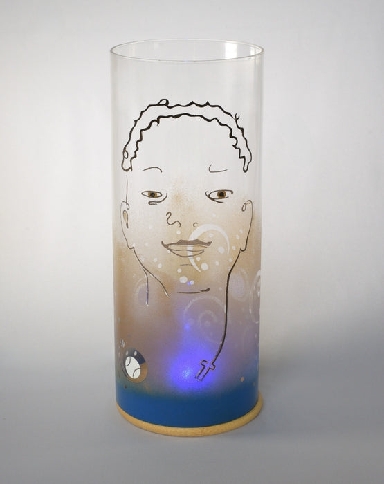 Jaxson Rand 01, 2025, glass art lamp, 10 x 4 x 4 in. / 25.4 x 10.16 x 10.16 cm.
