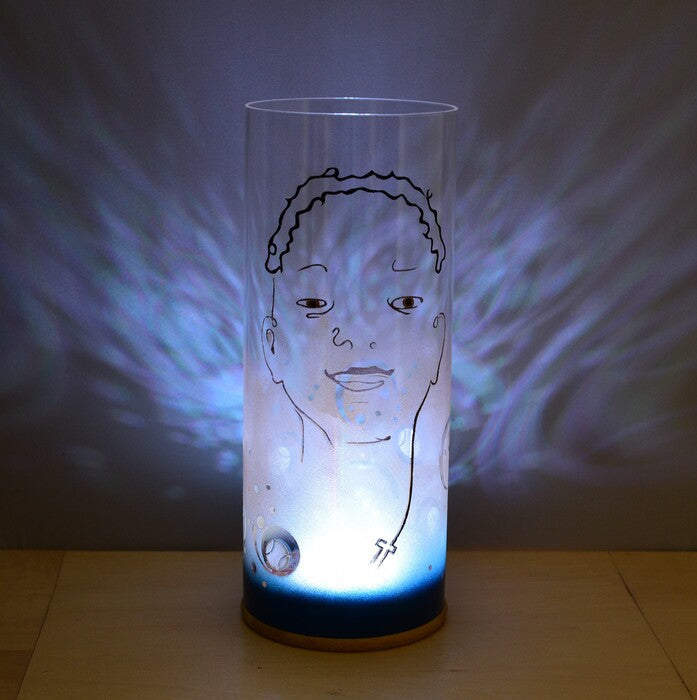 Jaxson Rand 01, 2025, glass art lamp, 10 x 4 x 4 in. / 25.4 x 10.16 x 10.16 cm.