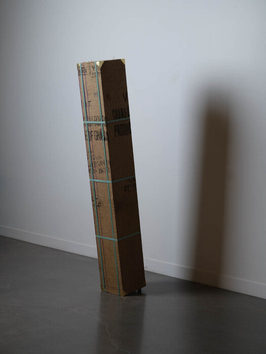 What Stays Inside, 2025, mixed media, 70 x 10 x 10 in. / 177.8 x 25.4 x 25.4 cm.