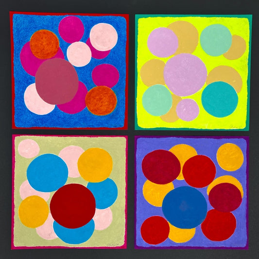 04. 20. 25., 2025, oil pastel on cotton paper, 38 x 38 in. / 96.52 x 96.52 cm.