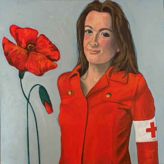Penny Lane, 2025, acrylics on canvas, 24 x 24 in. / 60.96 x 60.96 cm.