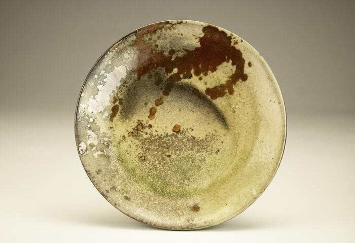 Scorched Bloom, 2025, ceramics, 8.5 x 8.5 in. / 21.59 x 21.59 cm.