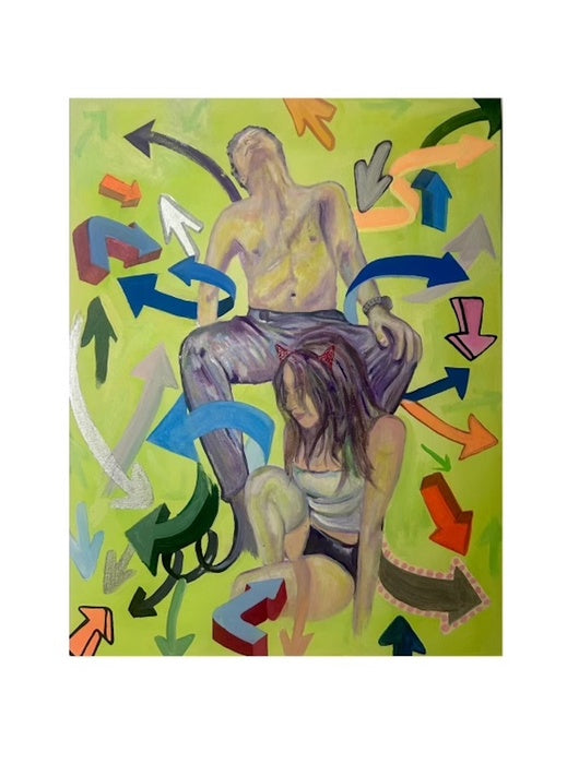Untitled, 2025, acrylic paint and medium, 20 x 28 in. / 50.8 x 71.12 cm.