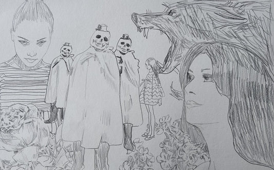 Untitled 4, 2022, pencil on paper, 12 x 18 in. / 30.48 x 45.72 cm.