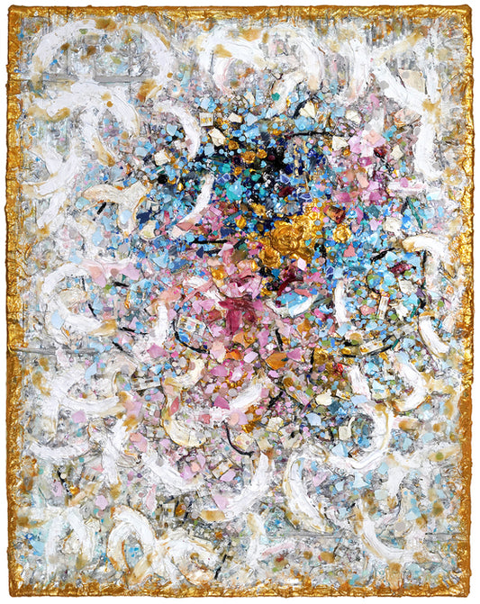 Shards Number 2, 2025, mixed media on canvas, 18 x 24 in. / 45.72 x 60.96 cm.