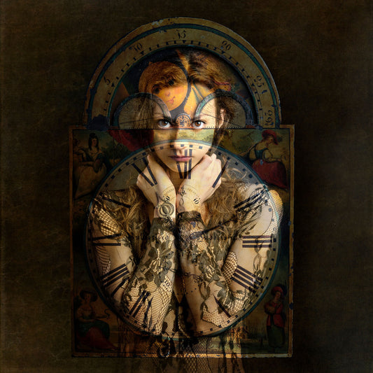 Time Will Tell, 2023, metal print, 18 x 18 in. / 45.72 x 45.72 cm.