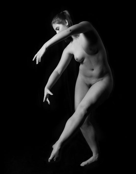 Fluidity, 2020, black and white photography, 20 x 16 in. / 50.8 x 40.64 cm.