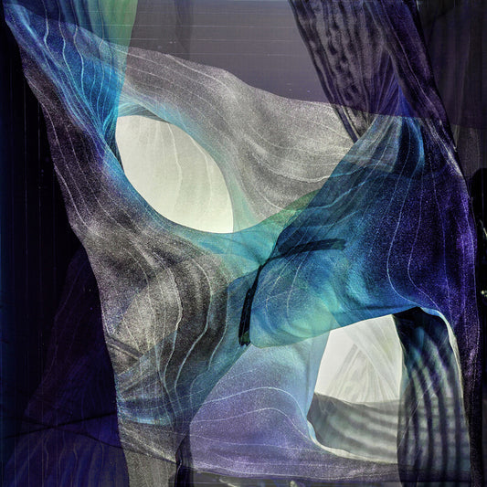 Subterranean Blues, 2025, metal photographic print, 16 x 16 in. / 40.64 x 40.64 cm.
