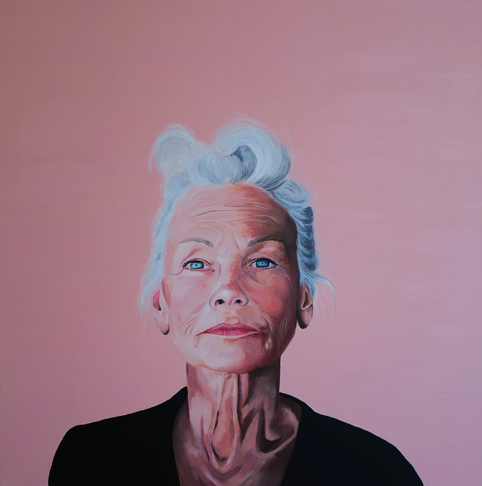 Bridget, 2024, acrylic on canvas, 48 x 48 in. / 121.92 x 121.92 cm.