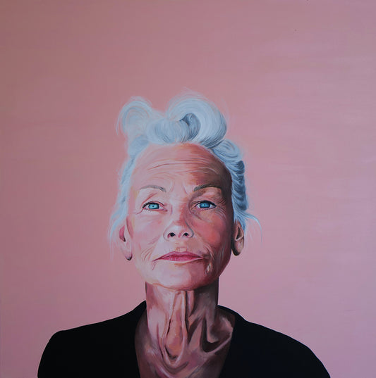 Bridget, 2024, acrylic on canvas, 48 x 48 in. / 121.92 x 121.92 cm.