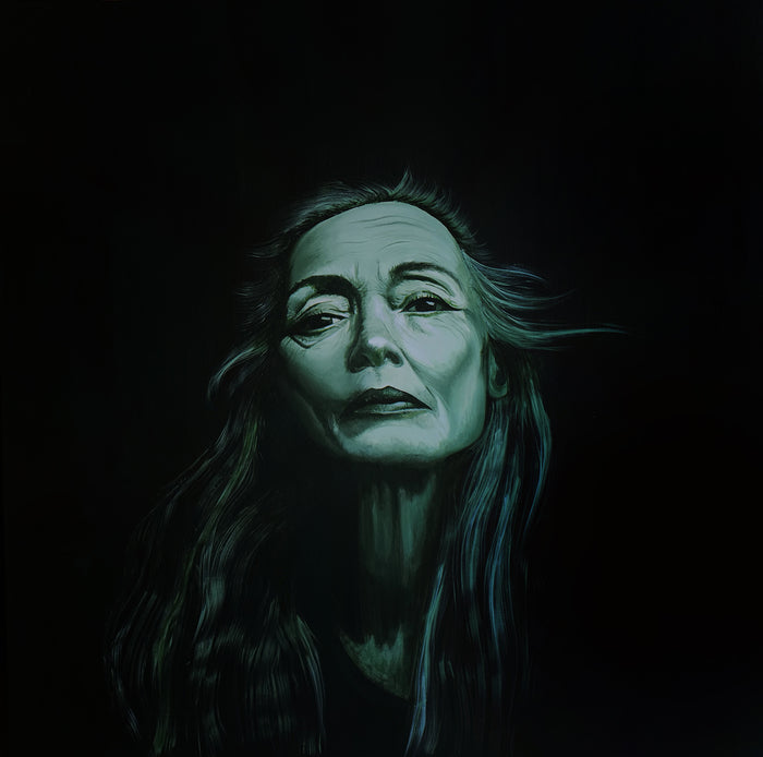 Lola, 2023, acrylic on canvas, 48 x 48 in. / 121.92 x 121.92 cm.