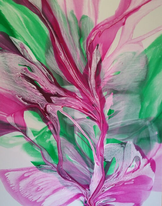Floribunda, 2024, acrylic, 40 x 30 in. / 101.6 x 76.2 cm.