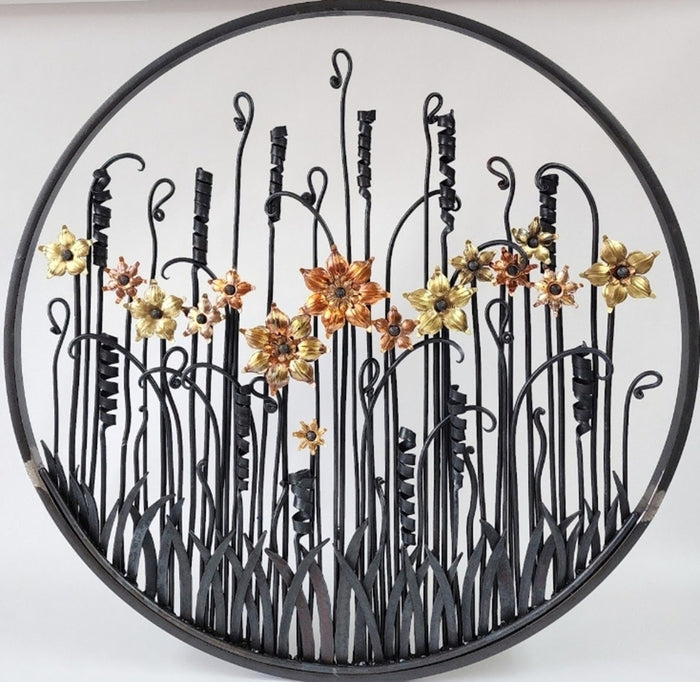 Ring of Flower, 2024, mixed media, 31 x 31 in. / 78.74 x 78.74 cm.
