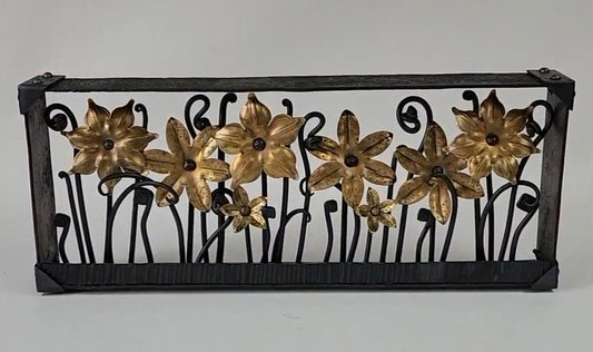 Flower Box II, 2024, mixed media, 10 x 22 in. / 25.4 x 55.88 cm.