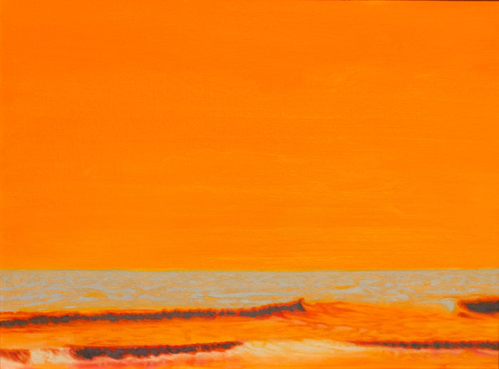 Ocean Break, 2023, oil paint, 12 x 16 in. / 30.48 x 40.64 cm.