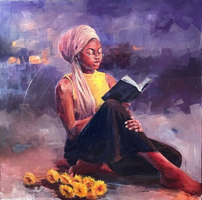 Untied, 2024, oil, 36 x 36 in. / 91.44 x 91.44 cm.