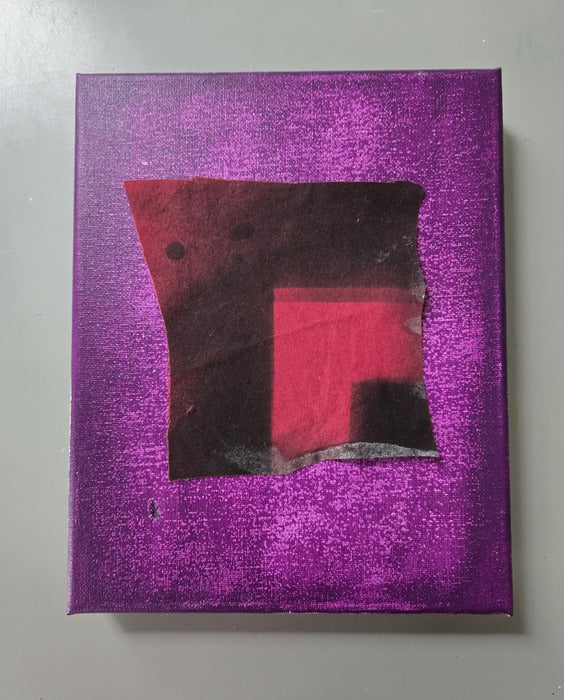 Destruction, 2025, mixed media/paint, 10 x 8 in. / 25.4 x 20.32 cm.