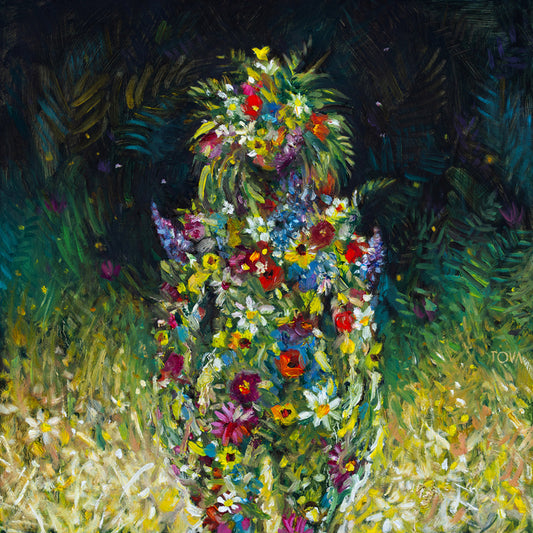 True Nature, 2024, oil on wood, 12 x 12 in. / 30.48 x 30.48 cm.