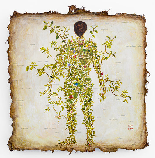 Natural Anatomy, 2024, mixed media, 12 x 12 in. / 30.48 x 30.48 cm.