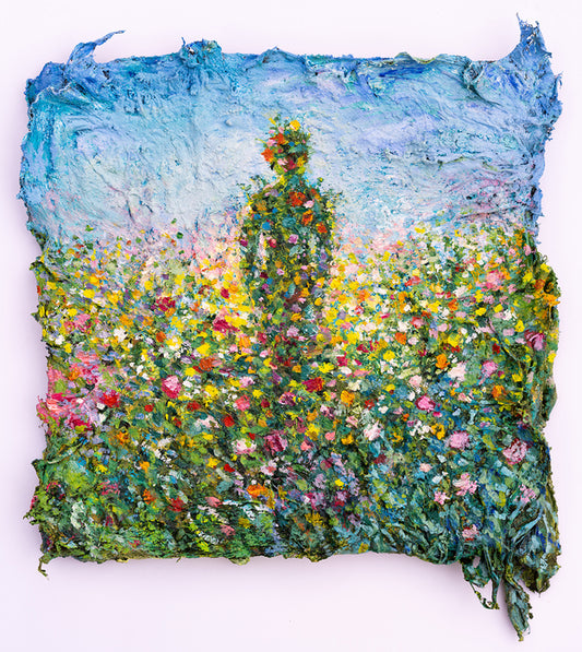 Wildflower, 2024, mixed media, 12 x 12 in. / 30.48 x 30.48 cm.
