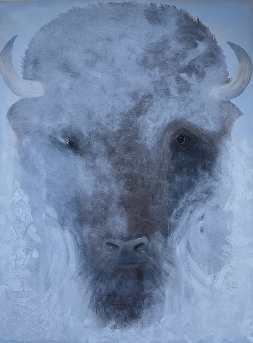 Listen to the Old Ones, 2024, oil on canvas, 48 x 36 in. / 121.92 x 91.44 cm.