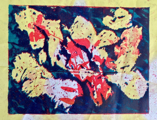 Healing Floral, 2022, mixed media, 11 x 14 in. / 27.94 x 35.56 cm.