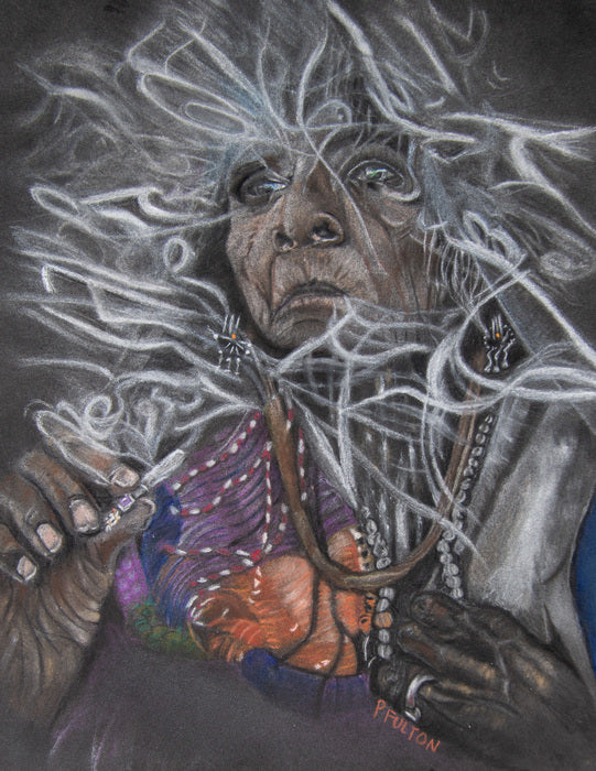 The Spirit Within, 2025, pastel, 10 x 10 in. / 25.4 x 25.4 cm.