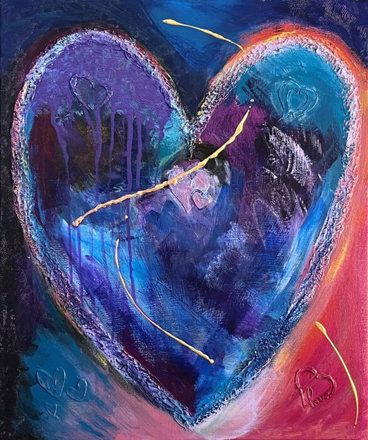 Self-Love, 2025, mixed media, 24 x 20 in. / 60.96 x 50.8 cm.