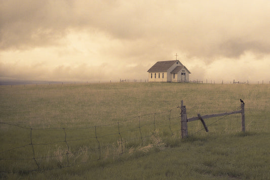 Church on the Plains, 2025, film photography, 26 x 18 in. / 66.04 x 45.72 cm.