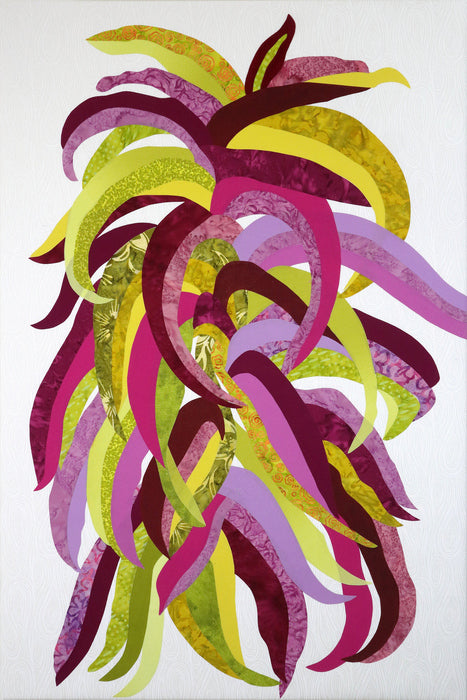 Whispers Beneath the Surface, 2025, fabric, 36 x 24 in. / 91.44 x 60.96 cm.