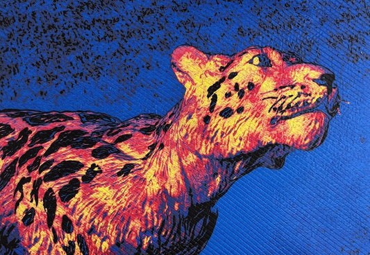 Guile, 2025, art quilt, 27 x 38 in. / 68.58 x 96.52 cm.