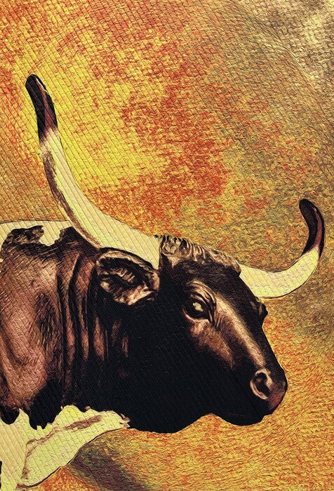 Maverick, 2025, art quilt, 27 x 38 in. / 68.58 x 96.52 cm.