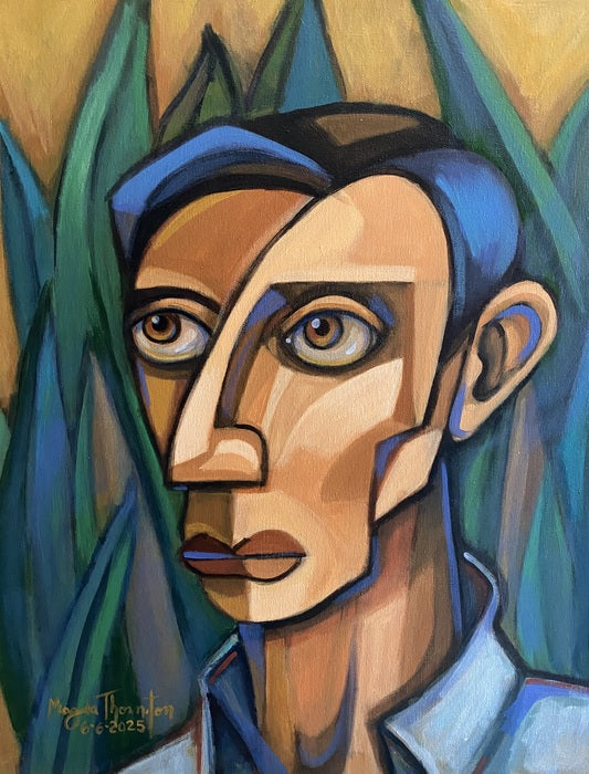 Pablo, 2025, acrylic on stretched canvas, 20 x 16 in. / 50.8 x 40.64 cm.